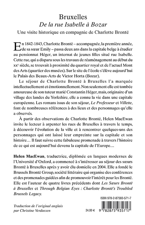 Bruxelles, de la rue Isabelle à Bozar - une visite historique en compagnie de Charlotte Brontë